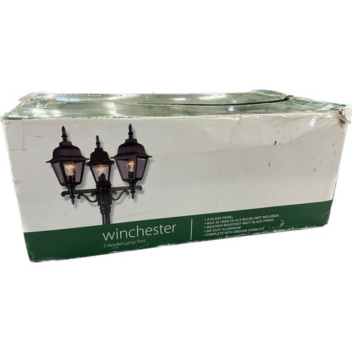 224 - Boxed Winchester 3 headed lamp post