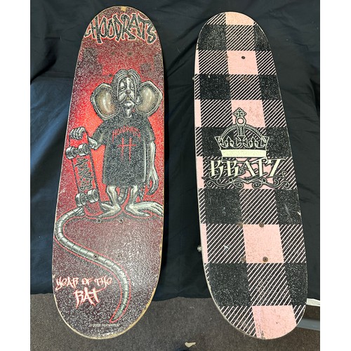 297 - 2 skateboards includes Brats and chewrats