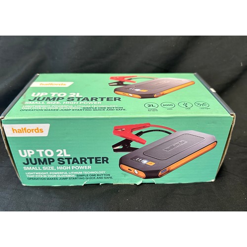 42 - Boxed Halford jump starter 2l