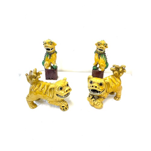 82 - Selection of Chinese Foo dog figures