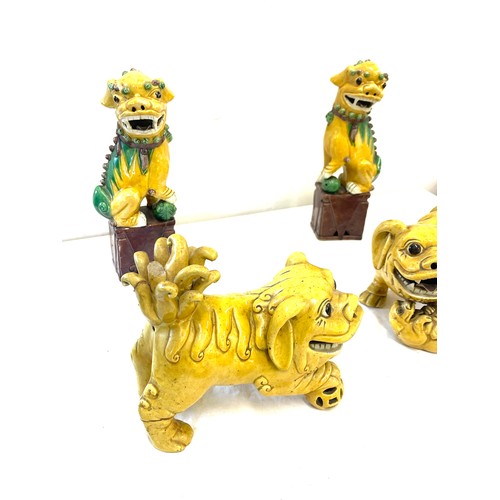 82 - Selection of Chinese Foo dog figures