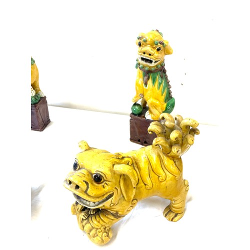 82 - Selection of Chinese Foo dog figures