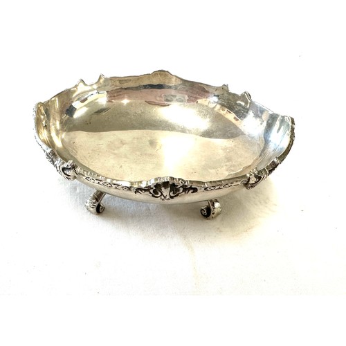 370 - Vintage silver hallmarked dish, measures approximately 1.5 inches tall 5 inches wide