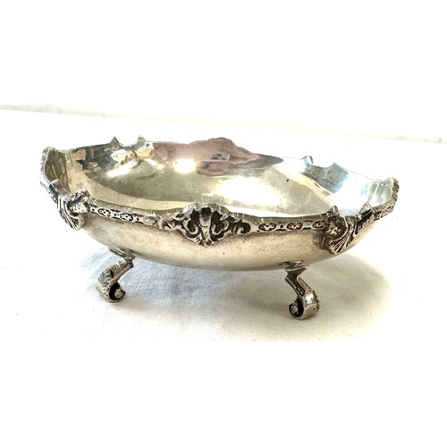 370 - Vintage silver hallmarked dish, measures approximately 1.5 inches tall 5 inches wide