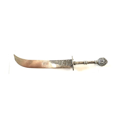 362 - Vintage silver letter opener, made in Palestime