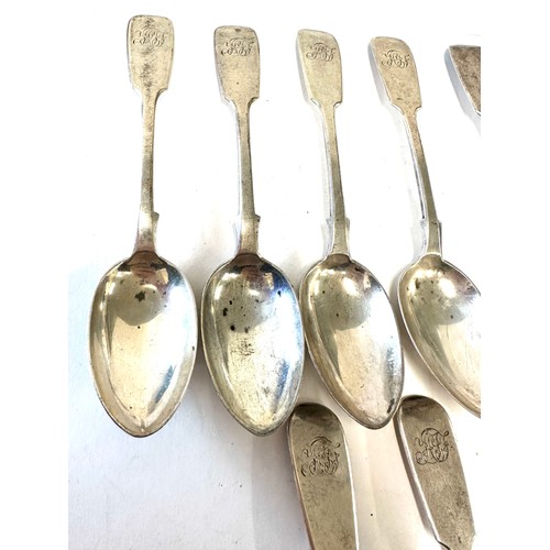 377 - Set of 6 victorian spoons and 1 other, hallmarked, approximate weight 149g