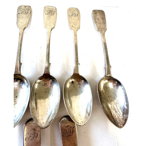 377 - Set of 6 victorian spoons and 1 other, hallmarked, approximate weight 149g