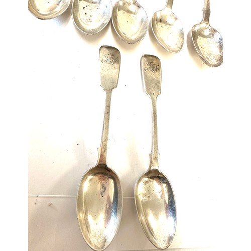 377 - Set of 6 victorian spoons and 1 other, hallmarked, approximate weight 149g