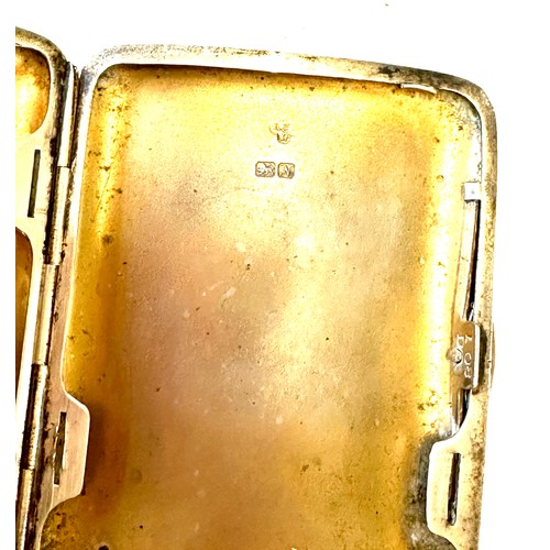 378 - Vintage silver cigarette case, hallmarked, makers marks J.RCA.L, total weight approx 105grams