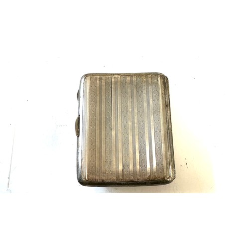 378 - Vintage silver cigarette case, hallmarked, makers marks J.RCA.L, total weight approx 105grams