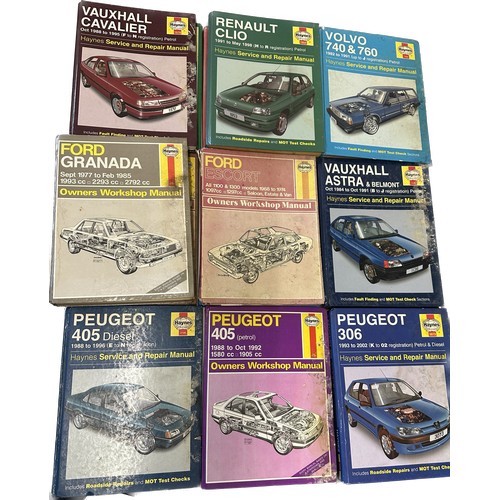 316 - Selection of vehicle books to include Ford Granada 77 to 85, Ford Escort Haynes etc