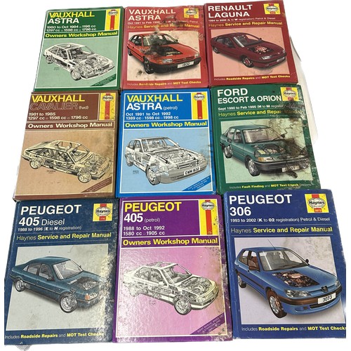 316 - Selection of vehicle books to include Ford Granada 77 to 85, Ford Escort Haynes etc