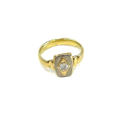 418A - Gents 18ct unmarked diamond set ring (0.5 carat), approximate weight 8.8g, ring size Y