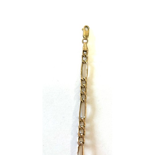 428 - Ladies 9ct gold T bar bracelet, total weight approximately 3.2grams, total length 20cm, hallmarked