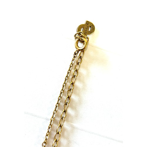 413 - Christian Dior pearl pendant necklace in good condition