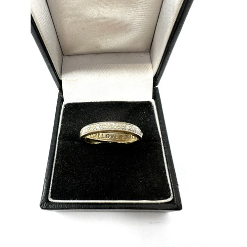 126 - 9ct gold diamond  ring (3.2g)