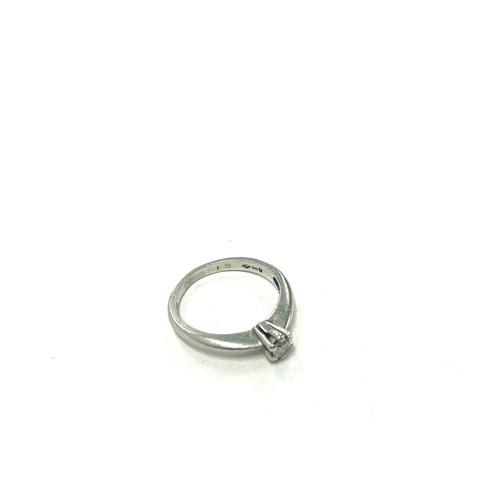 436 - Platinum diamond ring 0.15ct diamond weight 4.8g