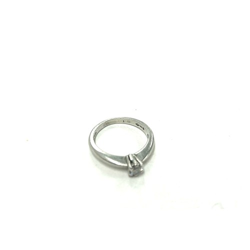 436 - Platinum diamond ring 0.15ct diamond weight 4.8g