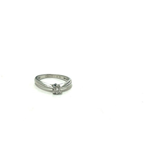 436 - Platinum diamond ring 0.15ct diamond weight 4.8g