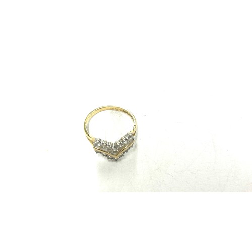 443 - 14ct gold stone set ring weight weight 2.4g