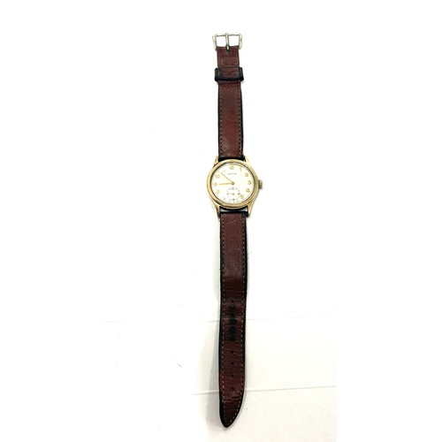 354 - Vintage Gents 9ct Hefix gents wristwatch, working order, no warranty given