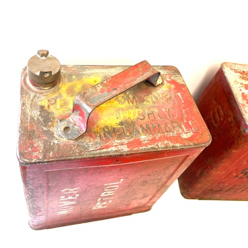 174 - Vintage Shell motor spirit Mex petrol can and 2 others