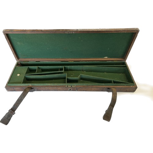 187 - Antique Victorian leather shotgun case