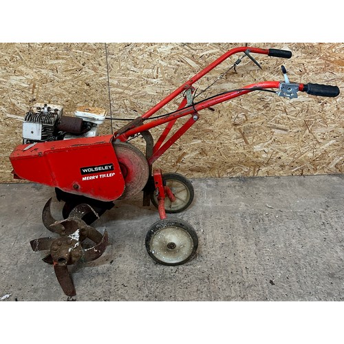 101H - Vintage Woseley Tiller / Garden rotavator, untested