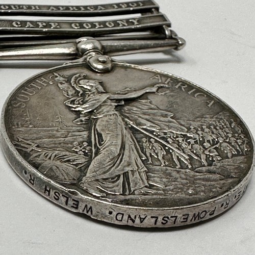 463 - Victorian Queens south africa medal to 5928 pte r.powelsand welsh reg