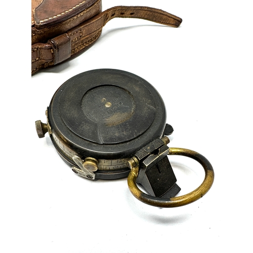 462 - ww1 1918 verners pattern officers compass in leather case maker e.koehn geneve No 155781