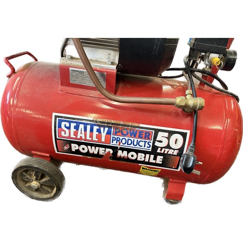 554 - Sealey 50 litre compressor hp 3.0, working order