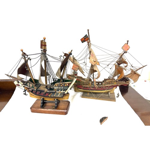 111 - 2 Ship galleon models