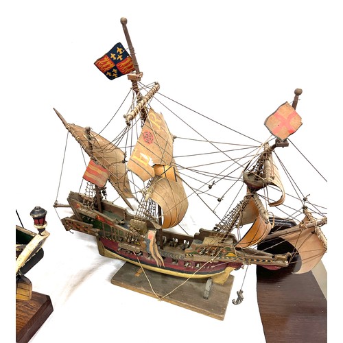 111 - 2 Ship galleon models