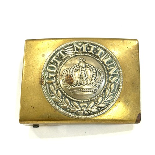 489 - Vintage German Military brass belt buckle