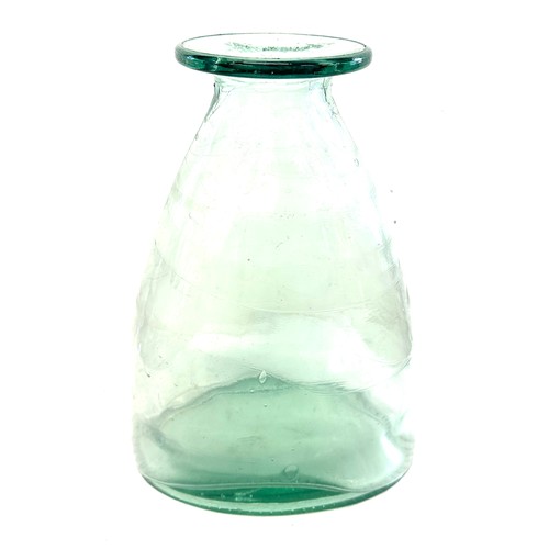 71 - Glass vase measures approximately 14 inches tall