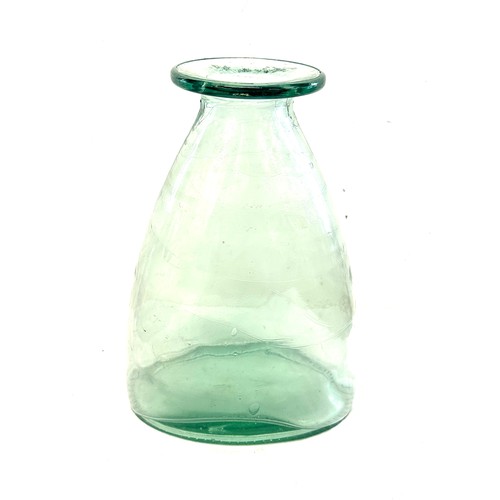 71 - Glass vase measures approximately 14 inches tall