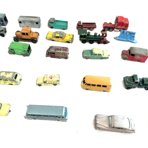 130 - Selection of vintage toy cars includes Lesney match box etc