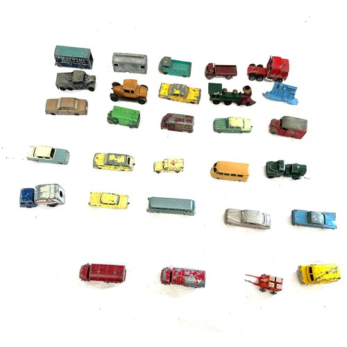 130 - Selection of vintage toy cars includes Lesney match box etc