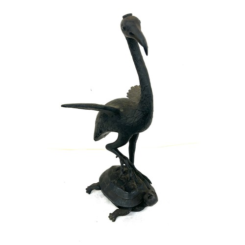 193 - Possibly a bronze bird and turtle figure