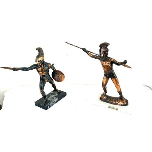 95 - Two vintage Spartacus fighting figures measures approx 13 inches tall