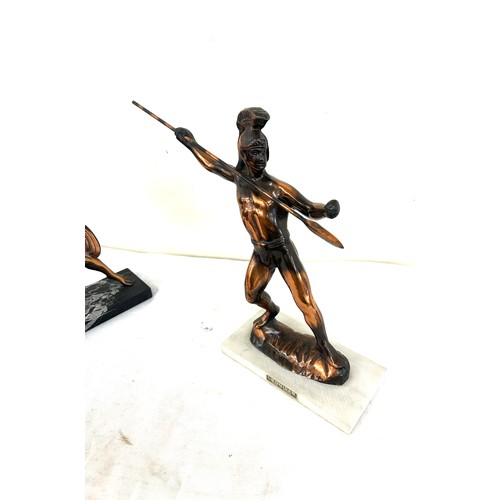 95 - Two vintage Spartacus fighting figures measures approx 13 inches tall