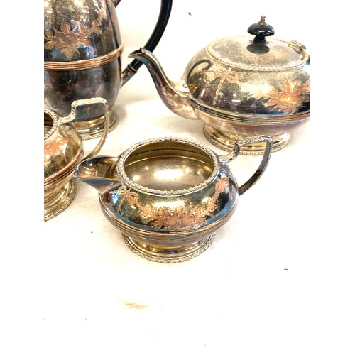 74 - JWT Best silver plated engraved tea set