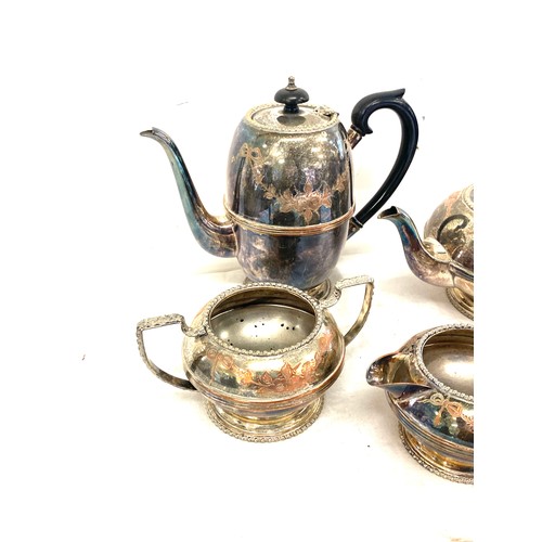 74 - JWT Best silver plated engraved tea set