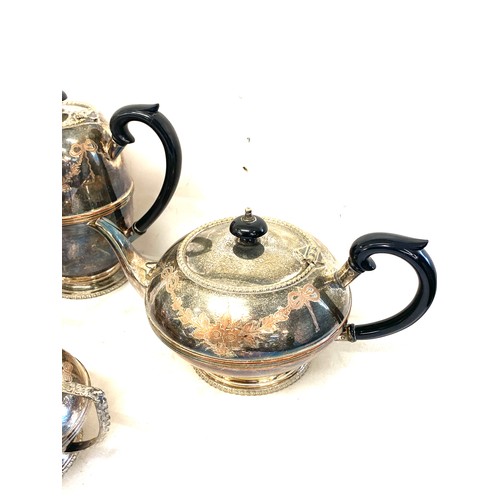 74 - JWT Best silver plated engraved tea set