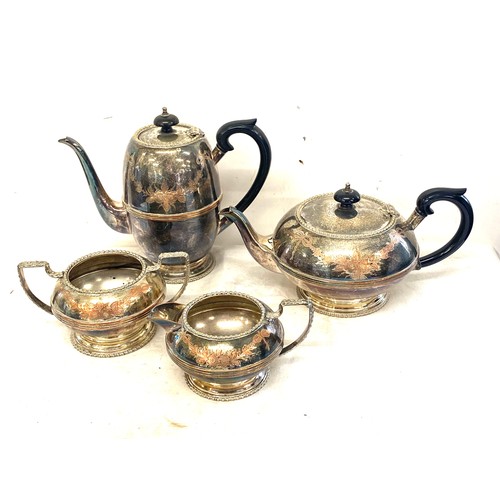 74 - JWT Best silver plated engraved tea set