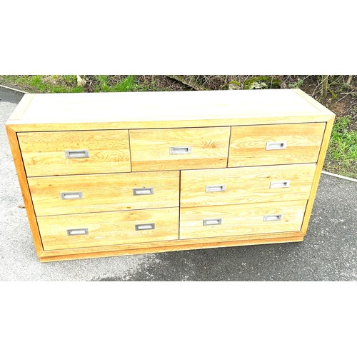 561 - Napoleon bedroom 3 drawer over 4 drawer chest measures approx 30 inches tall by 57 inches wide and 1... 