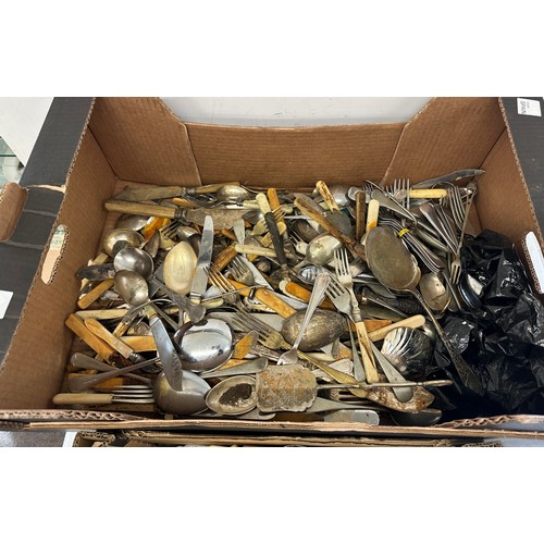 287 - Large selection of cutlery to include silver plate etc 
Weighs approx- 20.7 kg