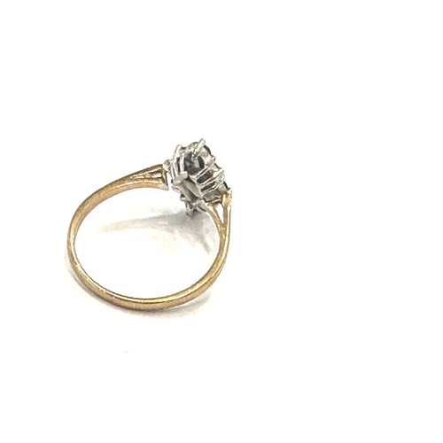 433A - 9ct Gold Sapphire & Diamond Dress Ring (2g)