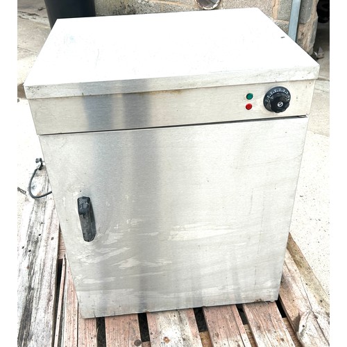 100F - ACE stainless steel plate warmer untested, approximate measurements: Height 29.5 inches, Width 23 in... 