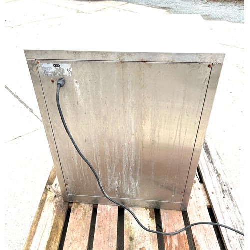 100F - ACE stainless steel plate warmer untested, approximate measurements: Height 29.5 inches, Width 23 in... 